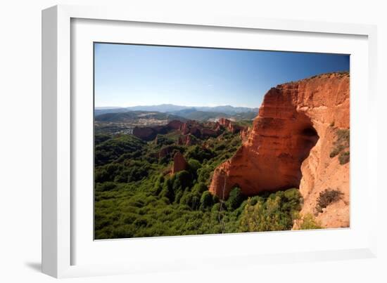 Spanish Landscape with Cliff Face-Felipe Rodriguez-Framed Photographic Print