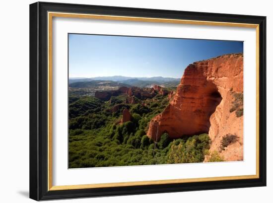 Spanish Landscape with Cliff Face-Felipe Rodriguez-Framed Photographic Print