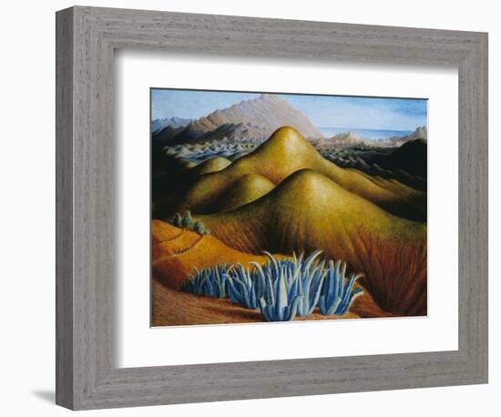 Spanish Landscape with Mountains-Dora Carrington-Framed Giclee Print