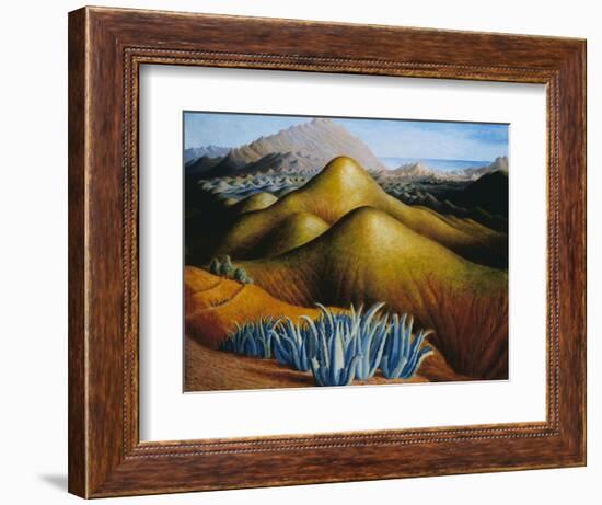 Spanish Landscape with Mountains-Dora Carrington-Framed Giclee Print