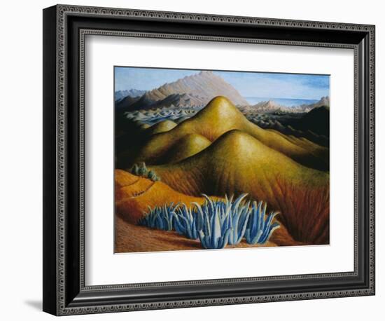 Spanish Landscape with Mountains-Dora Carrington-Framed Giclee Print