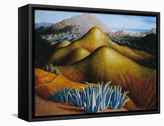 Spanish Landscape with Mountains-Dora Carrington-Framed Premier Image Canvas