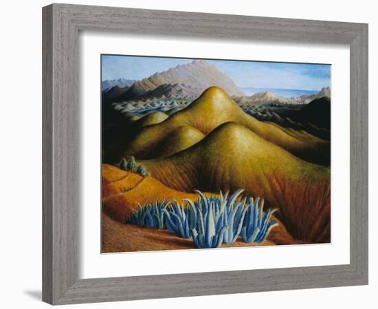 Spanish Landscape with Mountains-Dora Carrington-Framed Giclee Print