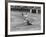 Spanish Matador Luis Miguel Dominguin Doffing His Cap as He Acknowledges the Applause of the Crown-Loomis Dean-Framed Premium Photographic Print