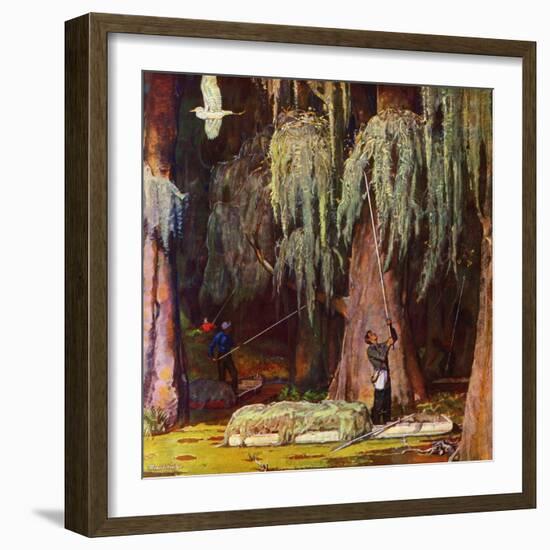 "Spanish Moss pickers," April 5, 1947-Mead Schaeffer-Framed Giclee Print