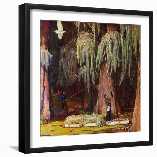 "Spanish Moss pickers," April 5, 1947-Mead Schaeffer-Framed Giclee Print