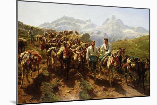 Spanish Muleteers Crossing the Pyrenees, 1857-Rosa Bonheur-Mounted Giclee Print