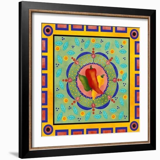 Spanish Peppers II-Jade Reynolds-Framed Art Print