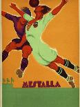 Advertisement for a Match Between Valencia and an English Team at the Mesta-Spanish School-Giclee Print