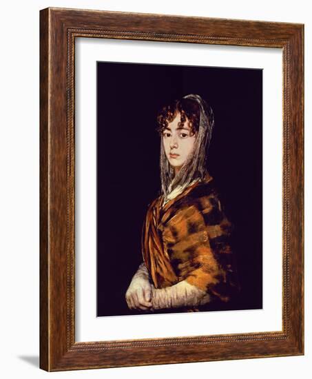 Spanish School. Señora Sabasa Garcia-Francisco de Goya-Framed Giclee Print