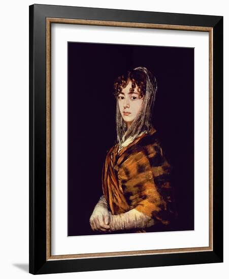 Spanish School. Señora Sabasa Garcia-Francisco de Goya-Framed Giclee Print