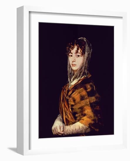 Spanish School. Señora Sabasa Garcia-Francisco de Goya-Framed Giclee Print