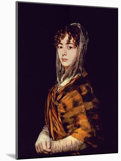 Spanish School. Señora Sabasa Garcia-Francisco de Goya-Mounted Giclee Print