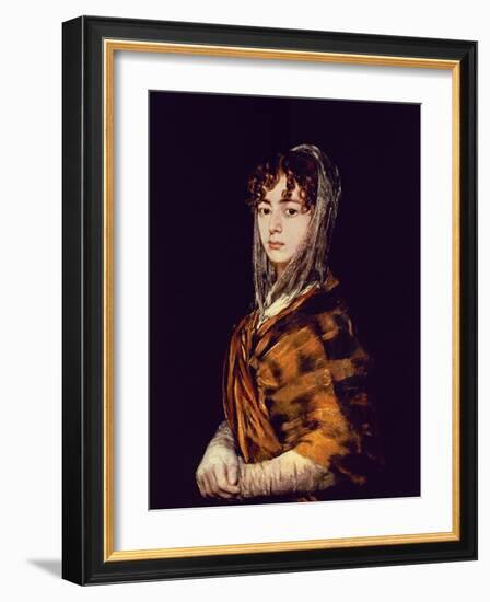 Spanish School. Señora Sabasa Garcia-Francisco de Goya-Framed Giclee Print