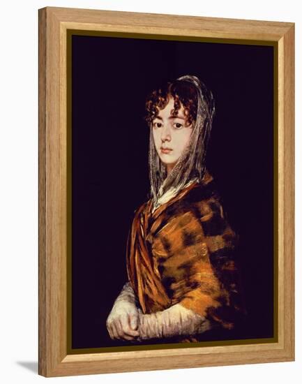 Spanish School. Señora Sabasa Garcia-Francisco de Goya-Framed Premier Image Canvas