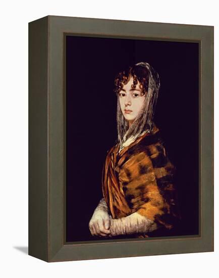 Spanish School. Señora Sabasa Garcia-Francisco de Goya-Framed Premier Image Canvas