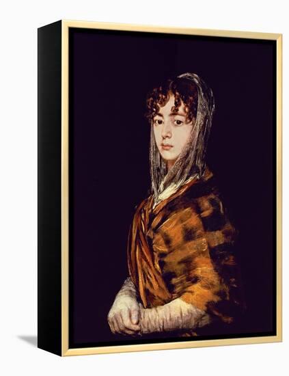 Spanish School. Señora Sabasa Garcia-Francisco de Goya-Framed Premier Image Canvas