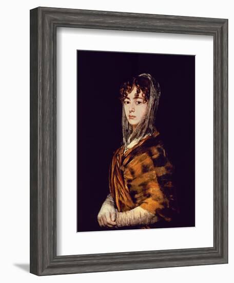 Spanish School. Señora Sabasa Garcia-Francisco de Goya-Framed Giclee Print