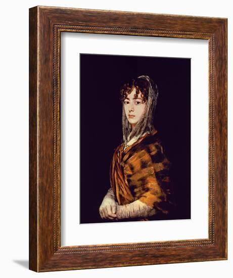 Spanish School. Señora Sabasa Garcia-Francisco de Goya-Framed Giclee Print