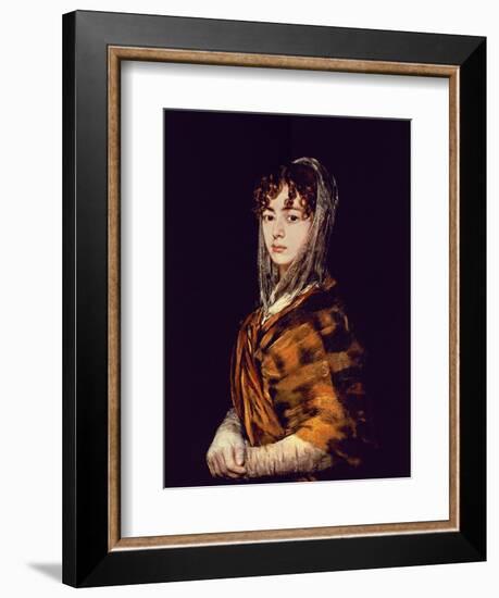 Spanish School. Señora Sabasa Garcia-Francisco de Goya-Framed Giclee Print