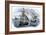 Spanish Ships of Hernando Cortes Sailing to Mexico, c.1519-null-Framed Giclee Print