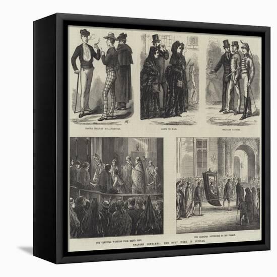 Spanish Sketches, the Holy Week in Seville-null-Framed Premier Image Canvas