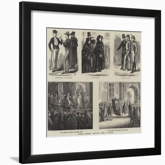 Spanish Sketches, the Holy Week in Seville-null-Framed Giclee Print