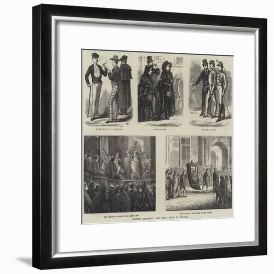 Spanish Sketches, the Holy Week in Seville-null-Framed Giclee Print
