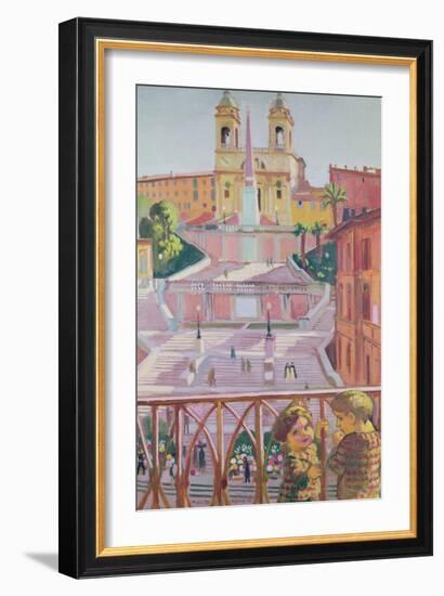 Spanish Steps and the Trinita dei Monti Church, Rome, 1928-Maurice Denis-Framed Giclee Print