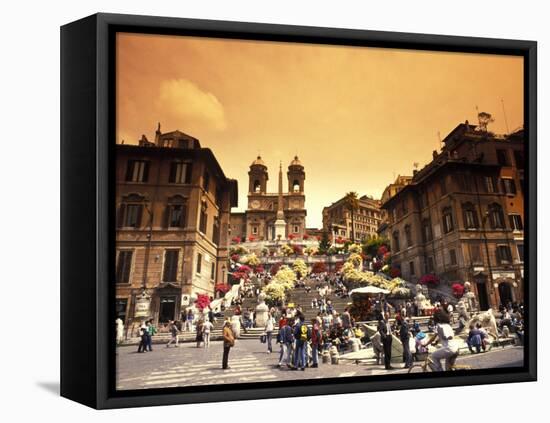 Spanish Steps in Rome, Italy-Bill Bachmann-Framed Premier Image Canvas