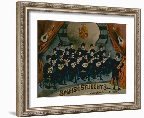 Spanish Students, University of Madrid'-American School-Framed Giclee Print