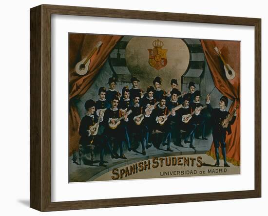 Spanish Students, University of Madrid'-American School-Framed Giclee Print