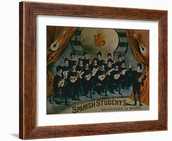 Spanish Students, University of Madrid'-American School-Framed Giclee Print