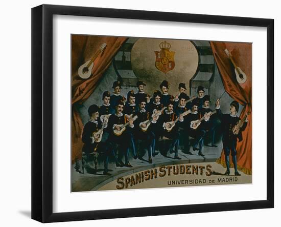 Spanish Students, University of Madrid'-American School-Framed Giclee Print