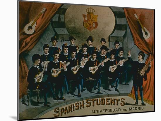 Spanish Students, University of Madrid'-American School-Mounted Giclee Print