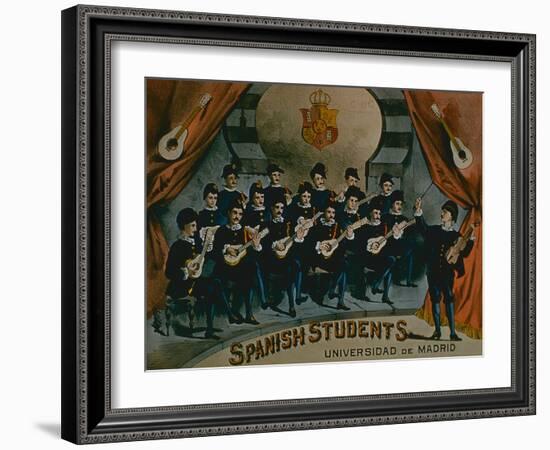 Spanish Students, University of Madrid'-American School-Framed Giclee Print