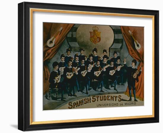 Spanish Students, University of Madrid'-American School-Framed Giclee Print