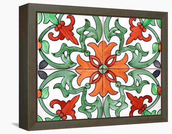 Spanish Tiles I-Jairo Rodriguez-Framed Premier Image Canvas