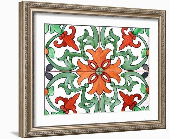 Spanish Tiles I-Jairo Rodriguez-Framed Photographic Print