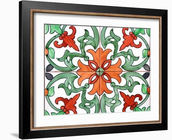 Spanish Tiles I-Jairo Rodriguez-Framed Photographic Print