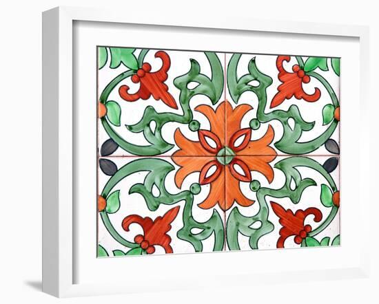 Spanish Tiles I-Jairo Rodriguez-Framed Photographic Print