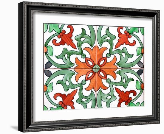 Spanish Tiles I-Jairo Rodriguez-Framed Photographic Print