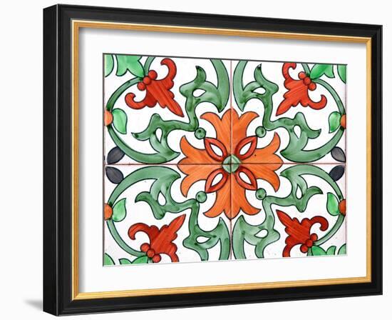 Spanish Tiles I-Jairo Rodriguez-Framed Photographic Print