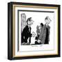 "Spare a little eye contact?" - New Yorker Cartoon-William Haefeli-Framed Premium Giclee Print