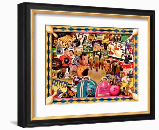 Spare Time Bowling-Kate Ward Thacker-Framed Giclee Print