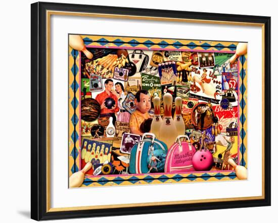 Spare Time Bowling-Kate Ward Thacker-Framed Giclee Print