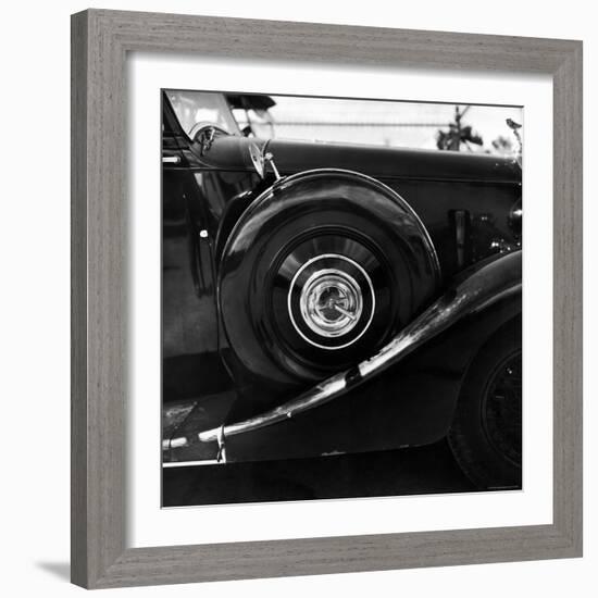 Spare Tire Stored on Side Fender of an Automobile-Walker Evans-Framed Photographic Print