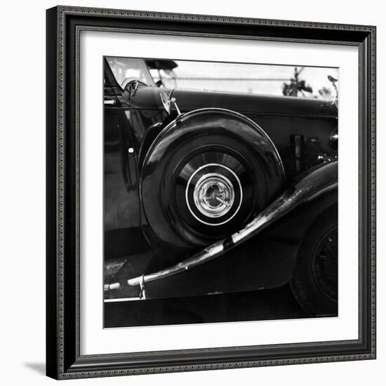 Spare Tire Stored on Side Fender of an Automobile-Walker Evans-Framed Photographic Print