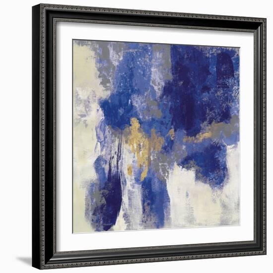 Sparkle Abstract II Blue-Silvia Vassileva-Framed Art Print