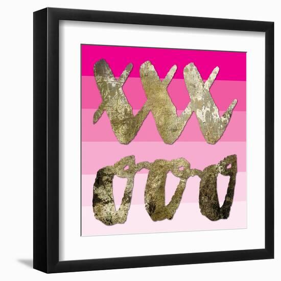 Sparkle Glam Pinks 3-Melody Hogan-Framed Art Print